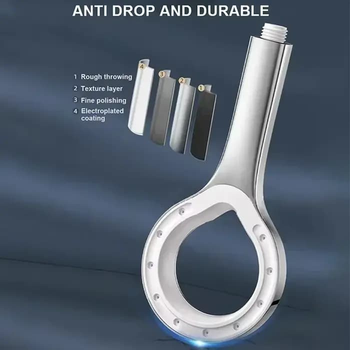 Pommeau de douche pressurisé à main pour salle de bain, grand panneau, accessoires de douche pressurisés, outil de bain