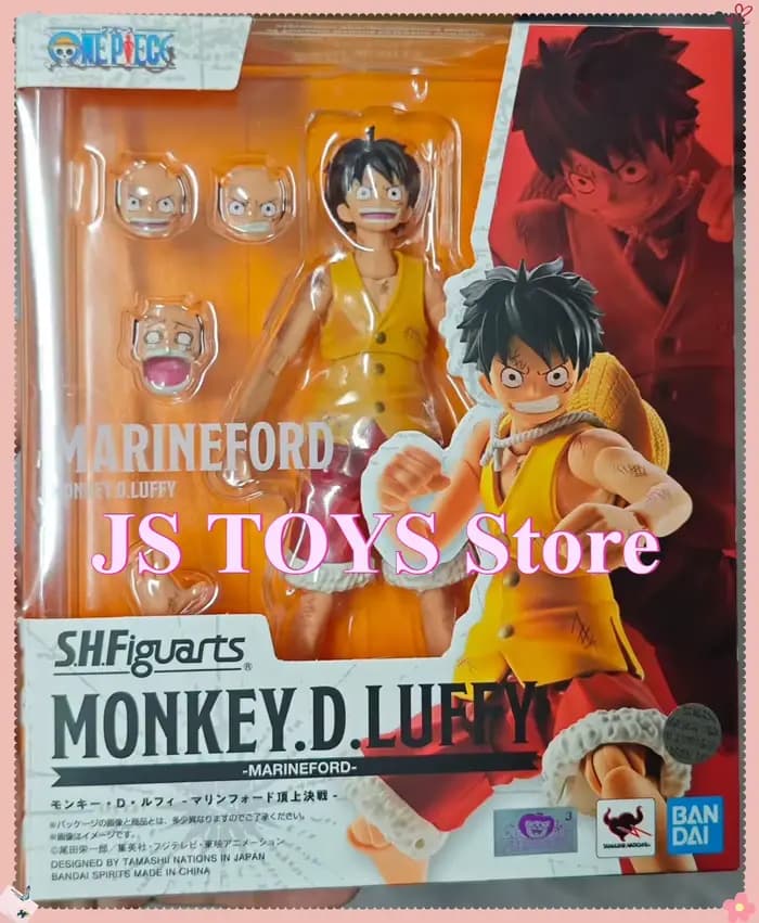 BANDAI One Piece S.H.Figuarts SHF Monkey.D.Luffy-Marineford Figurine d'action Anime Modèle Jouets