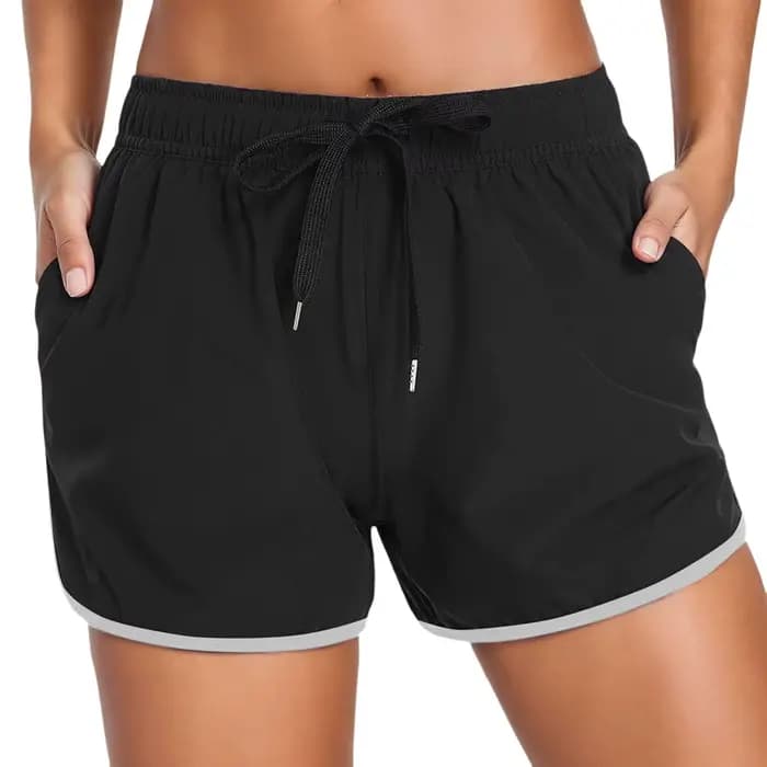 Shorts de bain pour femmes, shorts de sport à séchage rapide, shorts de bikini d'été, shorts de sport aquatiques, shorts de gym pour femmes