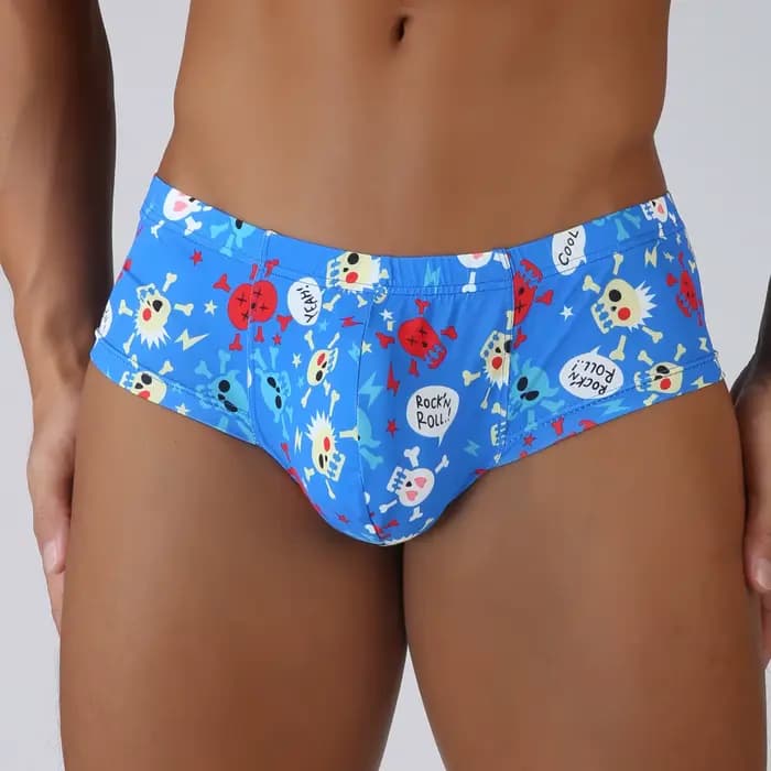 Hommes décontracté brésilien Boxer Bikini impression numérique Mini boxeurs plage bain Sexy maillot