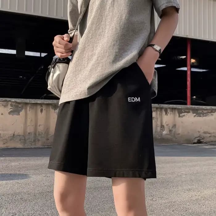 Short brodé de lettres Harajuku pour femmes