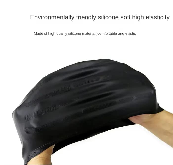 Bonnet de natation en silicone pour hommes et femmes