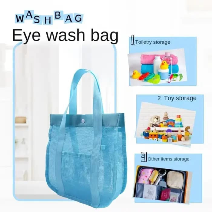 Sac de bain grande capacité en maille respirante