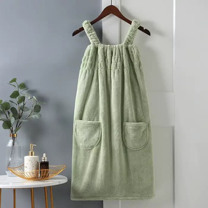 Robe serviette de bain portable pour femme