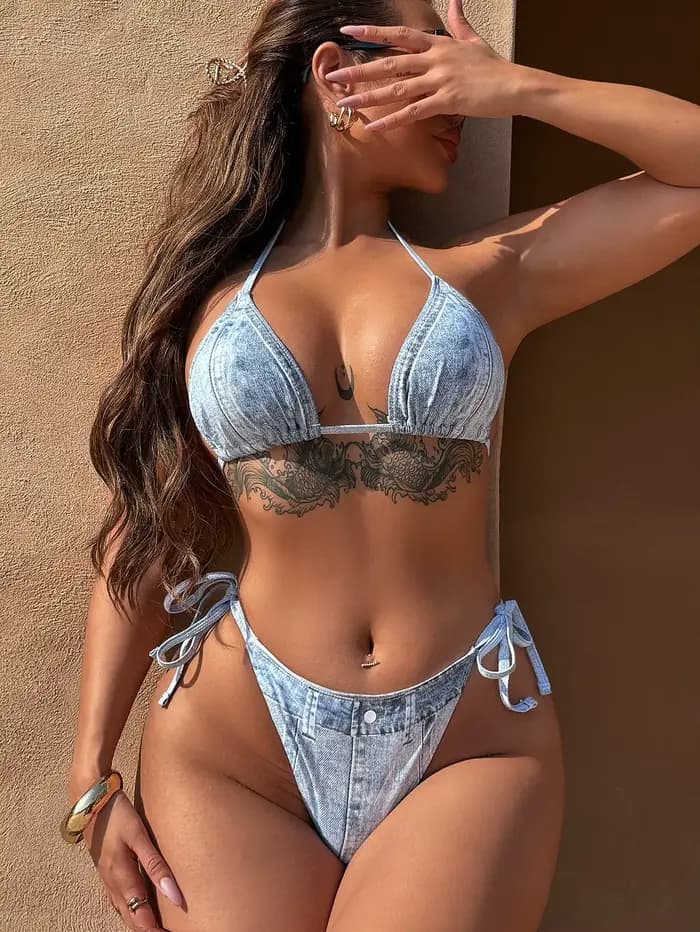 Maillot de bain sexy imprimé pour femmes