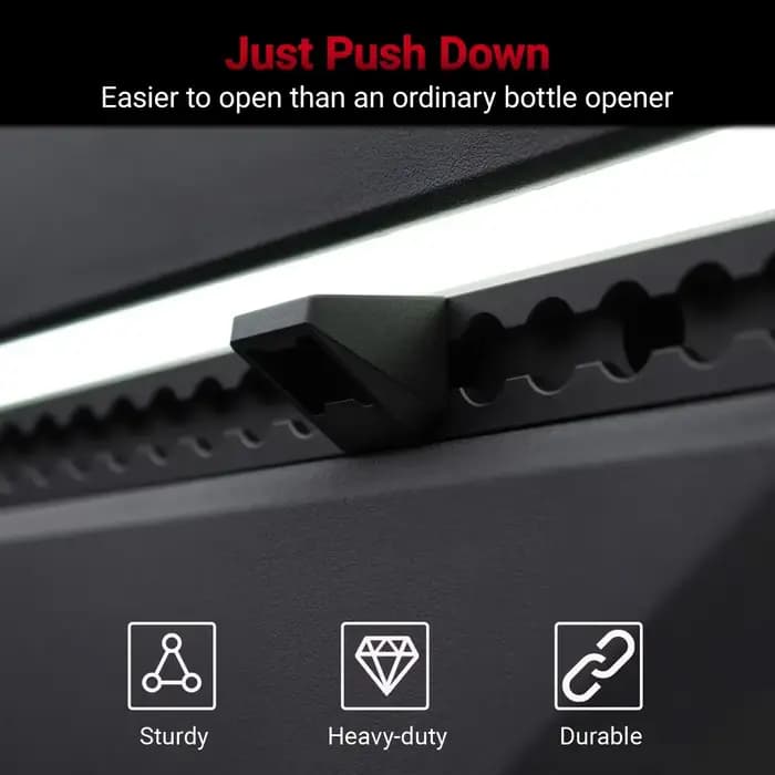 Attelles de fixation pour coffre en L, accessoires pour Tesla Cybertruck 2025 2024 2023, ouvre-bouteille en alliage d'aluminium, crochets de piste