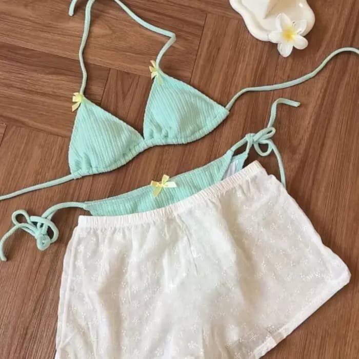 Maillot de bain Sexy pour femmes, mode coréenne, costume suspendu, pour filles, tenue de plage, de fête, Chic, nouvelle collection 2025