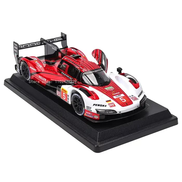 Bburago 1:24 Porsche 963 24 alliage voiture de course alliage de luxe moulé sous pression modèle de voiture jouet Collection cadeau plusieurs styles au choix