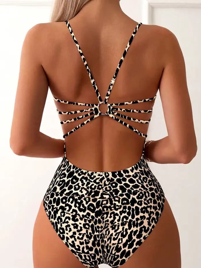 Maillot de bain sexy imprimé léopard 2026 pour femme