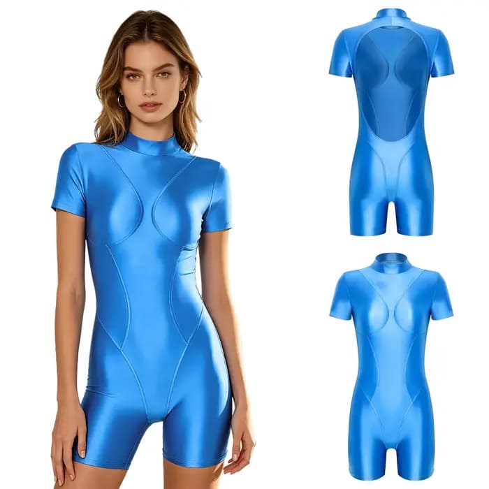 Maillot de bain une pièce brillant pour femme