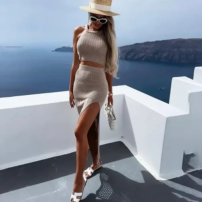 Robe de plage 2 pièces pour femmes