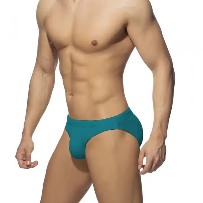 Mini slip de bain pour hommes, pantalon de plage, surf, taille basse, Sexy, planche de surf, couleur unie, rembourré, Push-up, maillots de bain