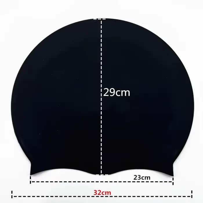 Grand bonnet de bain en Silicone, bonnet de bain imperméable en Silicone, conçu pour les cheveux longs, antidérapant, 1 pièce