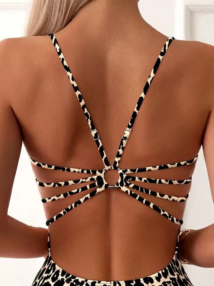 Maillot de bain sexy imprimé léopard 2026 pour femme