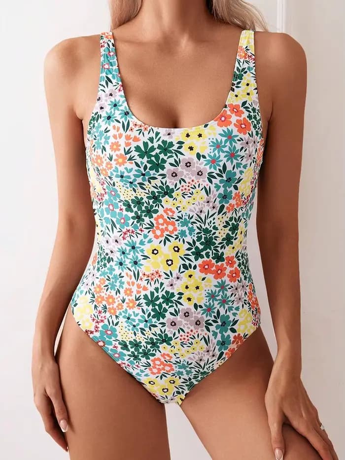 Sexy Floral une pièce femmes maillot de bain 2025 maillots