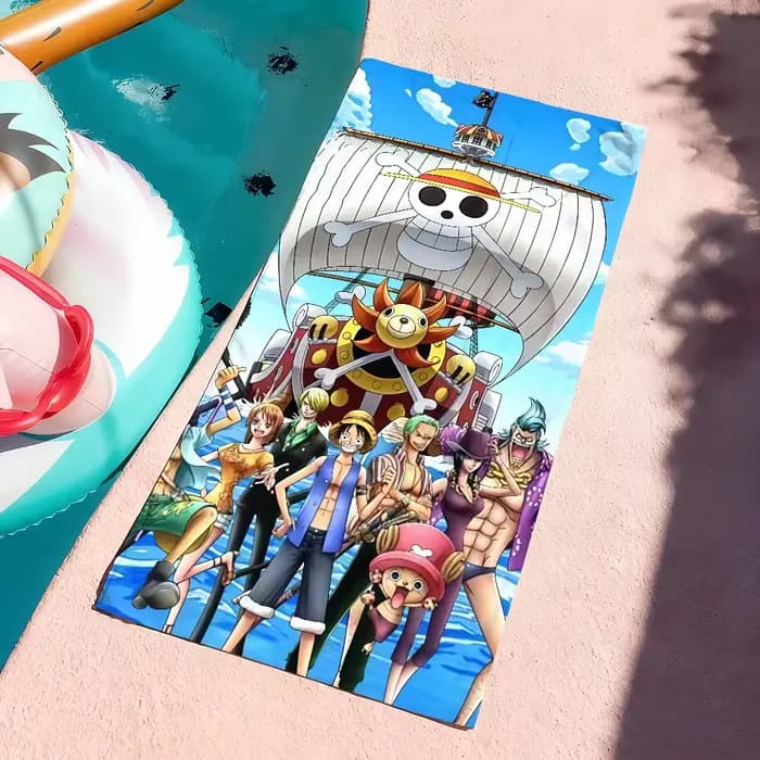 Serviette de bain Anime One P-Piece, idéale pour la natation légère, le camping, le yoga, la plage
