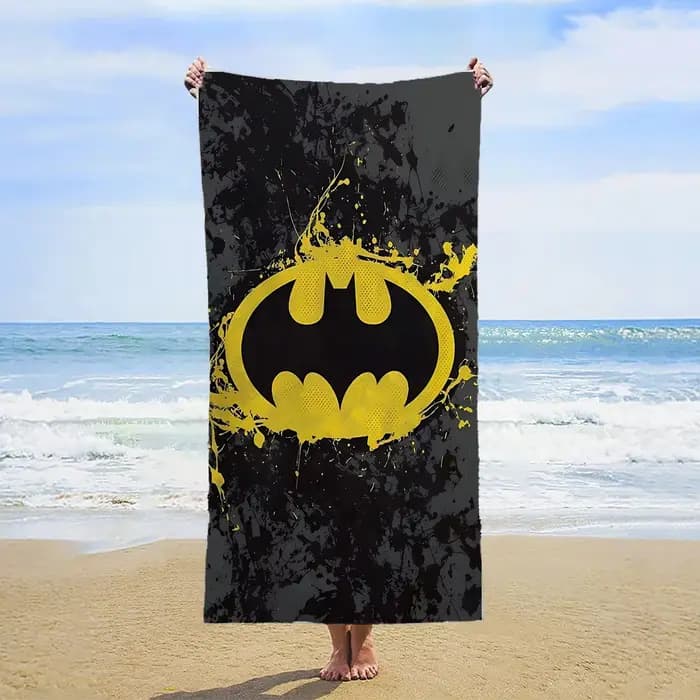 Serviette de bain Batman en microfibre, serviettes de bain, serviette de sport personnalisée, grande serviette de plage à séchage rapide, pour la salle de sport, la douche, l'hôtel