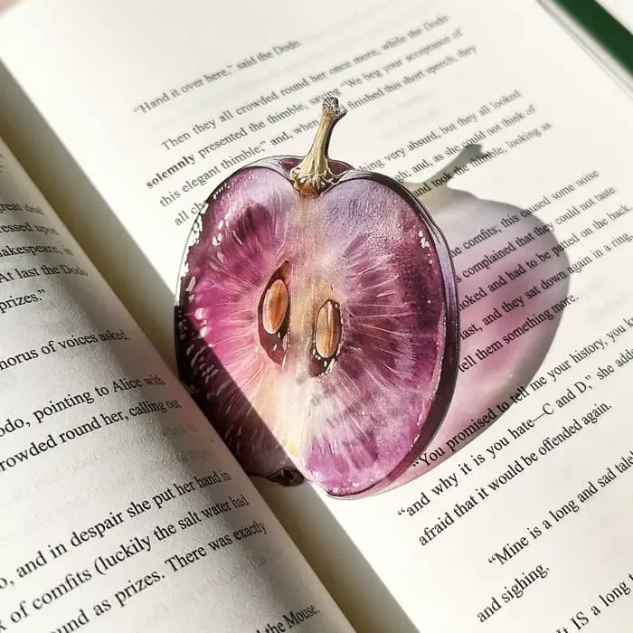 Marque-page Fruits Simulés Mignon et Créatif, Papeterie pour Étudiants, Bureau, Collection de Livres, Cadeau d'Anniversaire, Décoration de Bureau