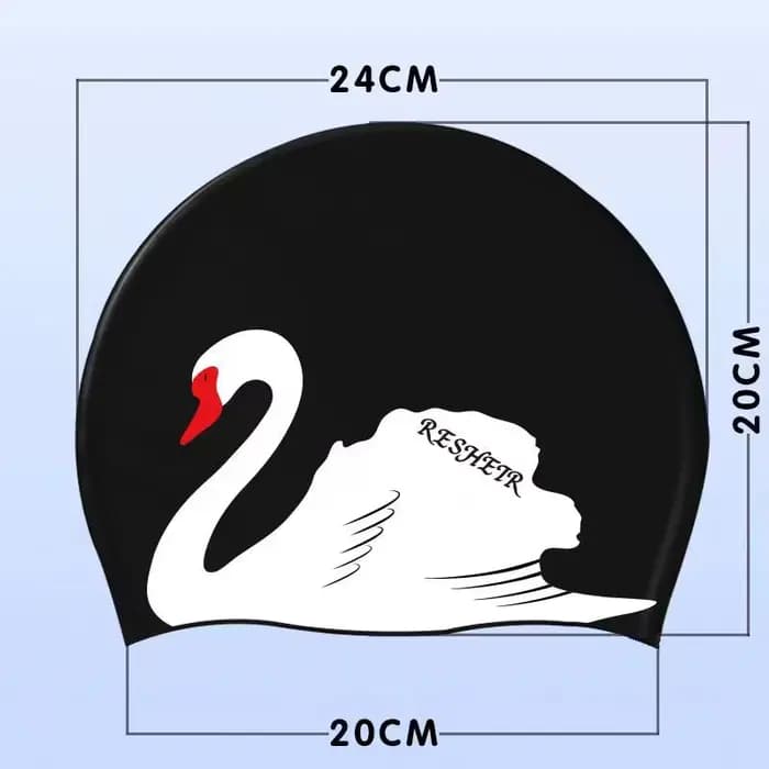 Bonnet de bain en Silicone imperméable pour femmes et adultes, bonnet de bain à haute élasticité