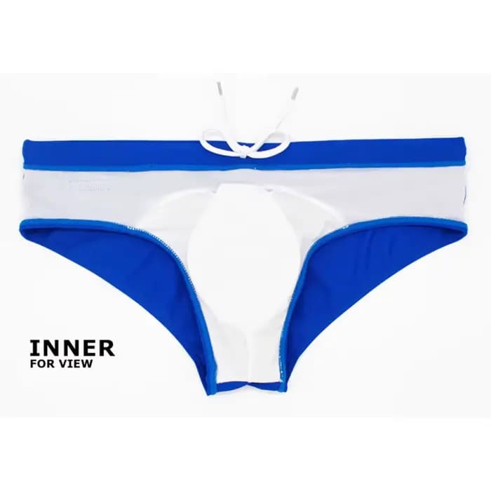 Jockmail – slips de bain de couleur unie pour hommes, shorts de bain élégants pour sources chaudes, maillots de bain sexy taille basse pour la plage, bikini pour homme