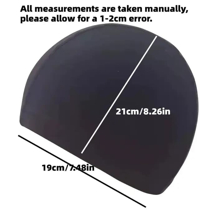 Bonnet de bain en silicone élastique avec protection des oreilles