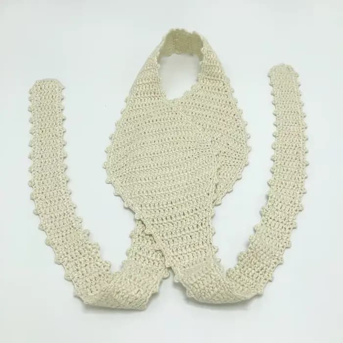 Robe de plage longue, détail Crochet