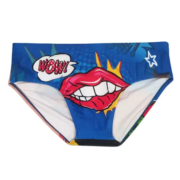 Slip de bain blanc pour hommes, Sexy, Carton de natation, mode été, Sport, pantalons de plage, maillot de bain, surf