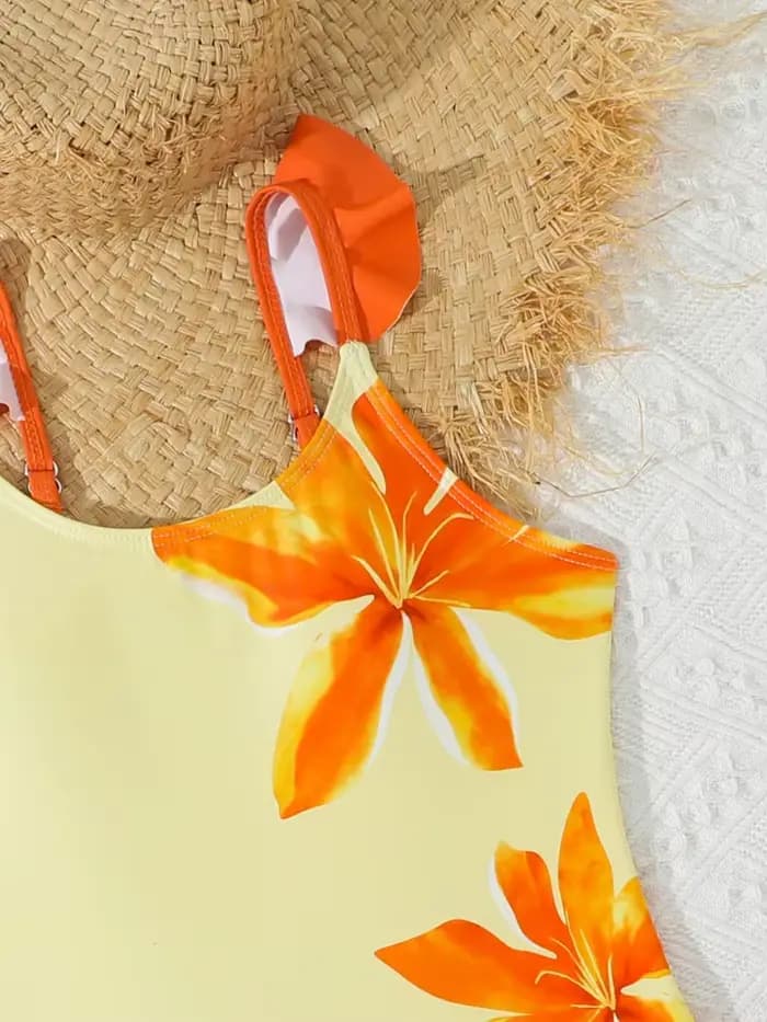 Maillot de bain une pièce pour filles et enfants