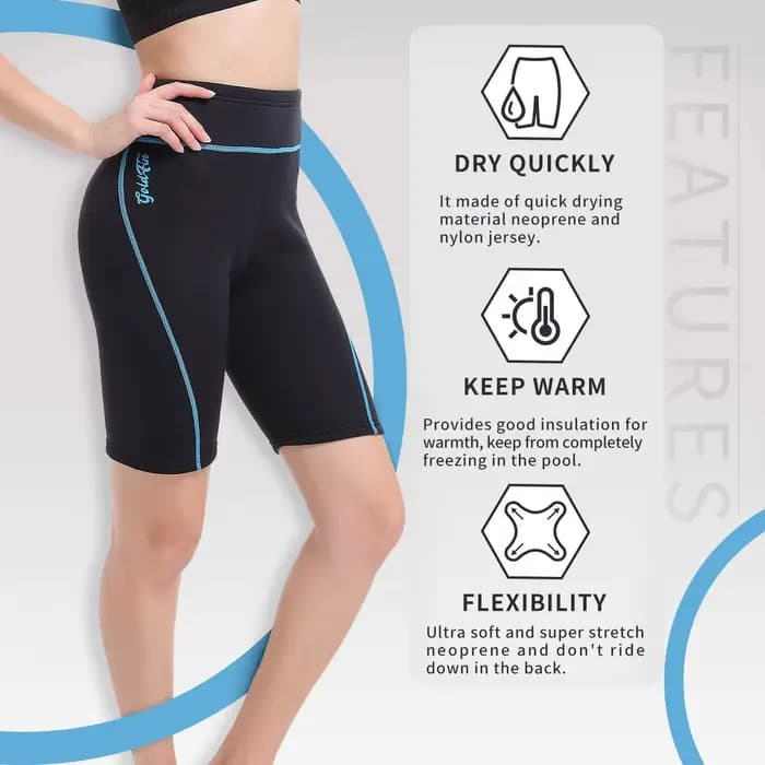Short de plongée en néoprène pour femmes