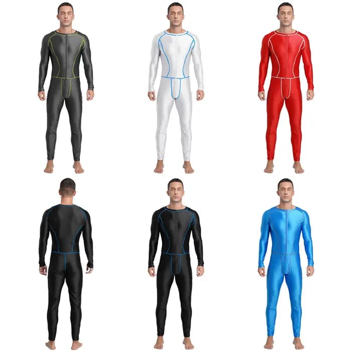Combinaison de natation brillante pour hommes