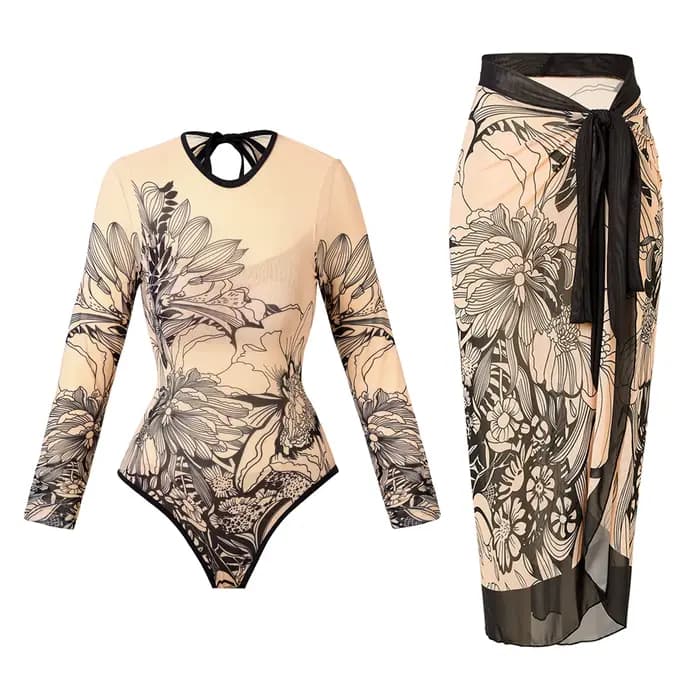Maillot de bain une pièce à manches longues