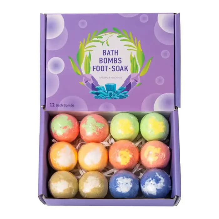 Ensemble de bain 12 pièces 20g/60g, sel de bain, huiles essentielles, adoucissant à la kératine pour les soins des pieds, coffret cadeau relaxant pour femmes et hommes