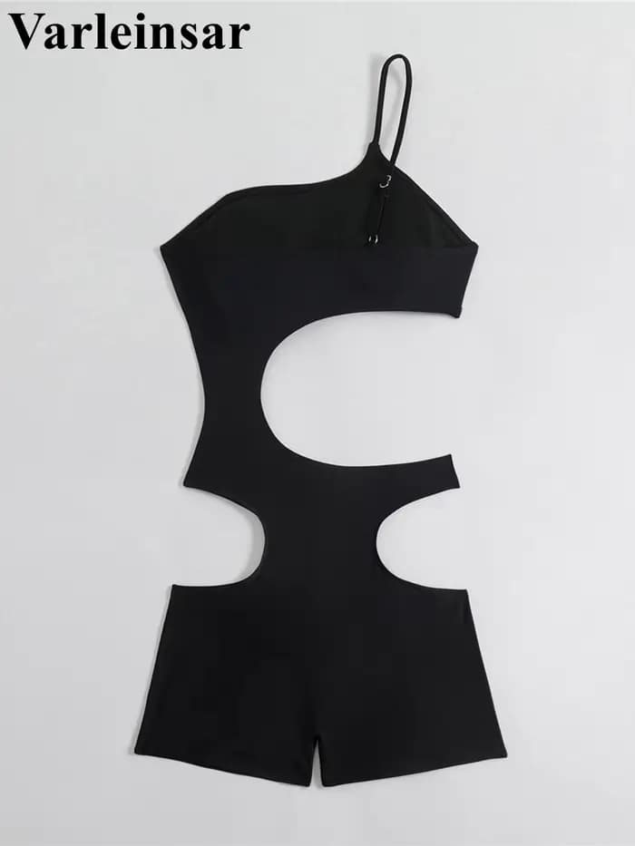 Maillot de bain une pièce asymétrique à une épaule