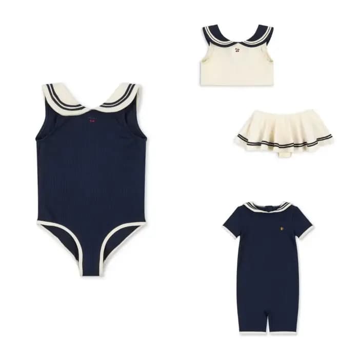 Maillots de bain pour bébé Style marine garçon une pièce crème solaire maillot de bain pour filles maillots de bain pour enfants pour filles Bikinis Bebe natation garçons maillots de bain