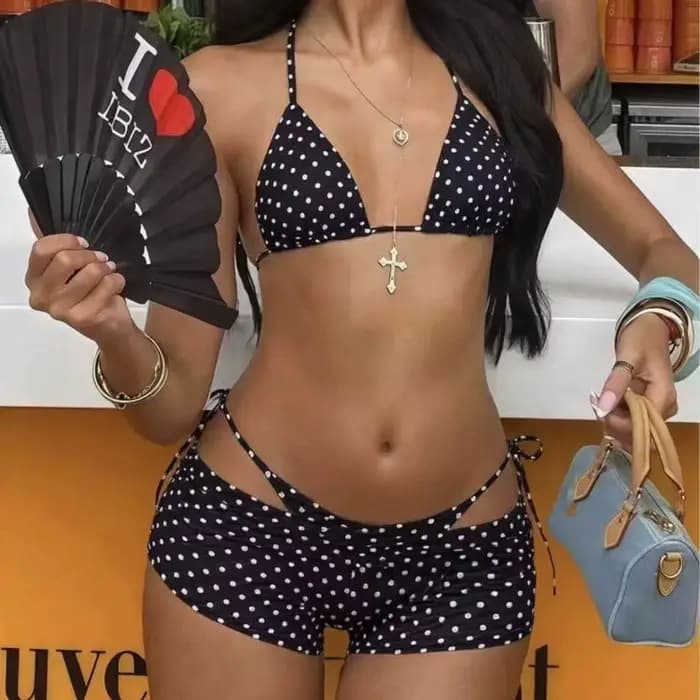 Maillot de bain femme trois pièces