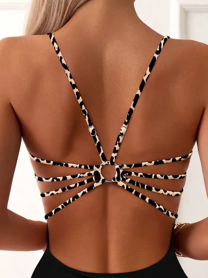 Maillot de bain sexy imprimé léopard 2026 pour femme