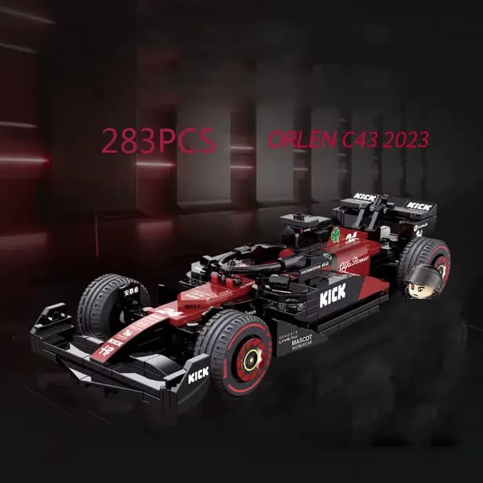 Bloc de construction de véhicule à l'échelle 1:24, Alfa C43 ORLEN F1, voiture de course de formule 1, modèle Champion, figurines de course, briques, jouet pour cadeaux