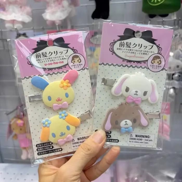 Kawaii Sugarbunnies épingle à cheveux dessin animé Kuromi ma mélodie douce fille frange pince latérale créative cannelle pinces à cheveux cadeaux de noël