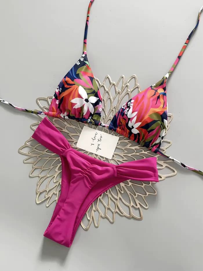 Maillot de bain imprimé style Spice Girl
