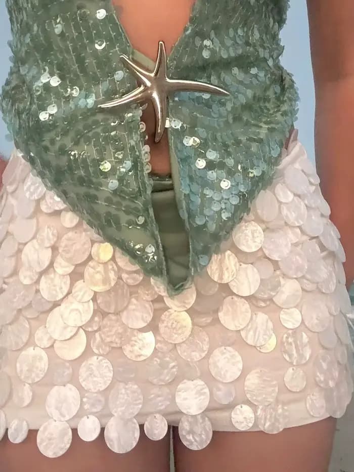 Maillot de bain Sexy coquille Bikini avec jupe maillots