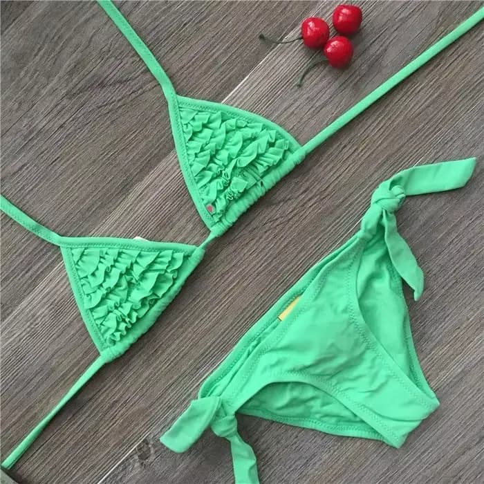 Maillot de bain 2 pièces pour filles, ensemble bikini pour enfants