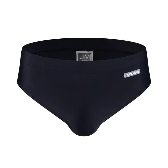 Jockmail – slips de bain de couleur unie pour hommes, shorts de bain élégants pour sources chaudes, maillots de bain sexy taille basse pour la plage, bikini pour homme