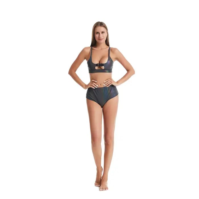 Ensembles de bikini de coulée de documents arc-en-ciel pour femmes