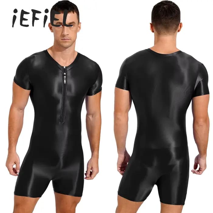 Maillot de bain une pièce brillant pour hommes
