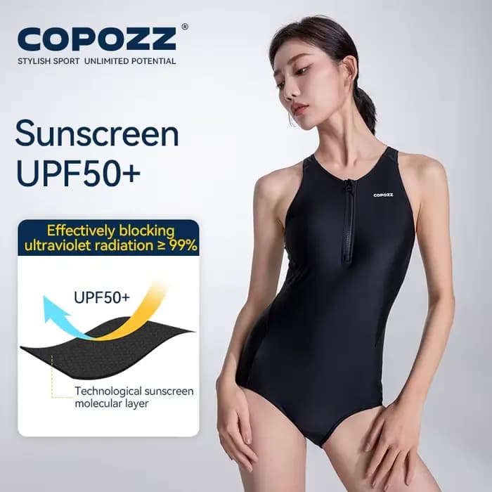Maillot de bain une pièce Rashguard pour femme, combinaison de surf, maillots de bain de plongée en apnée fibrSnorkeling, Udissolve 50 +, sports, plus récent, compétition