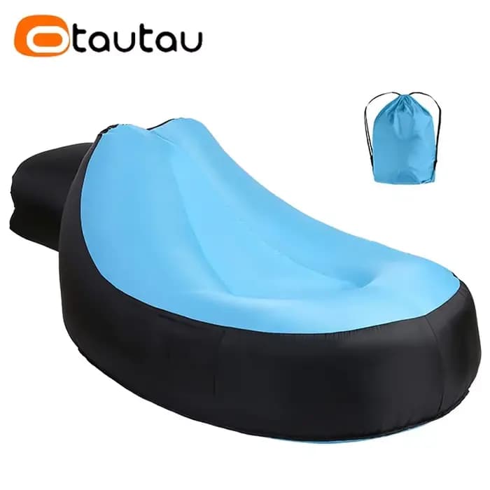 OTAUTAU-Chaise longue gonflable portable, canapé de camping en plein air, pouf confortable, pouf, jardin, plage, piscine, chaise longue inclinable SF112