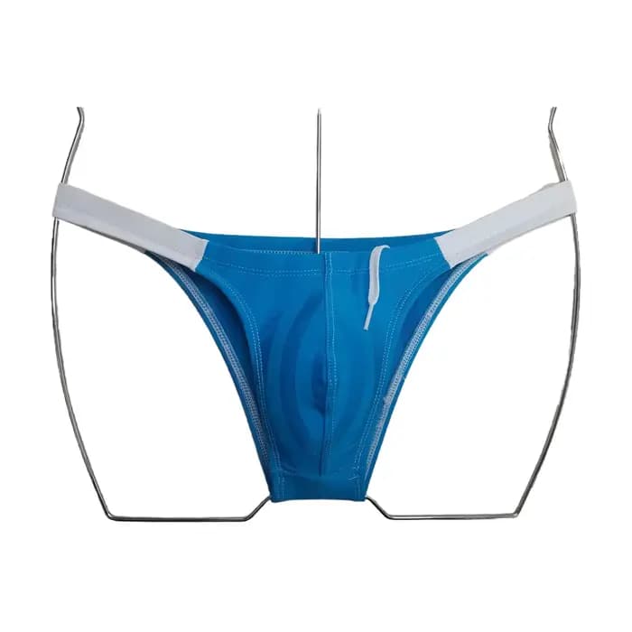 Maillot de bain triangulaire pour homme BOYTHOR avec demi-hanches et cordon de serrage intégré pour la natation et la plage