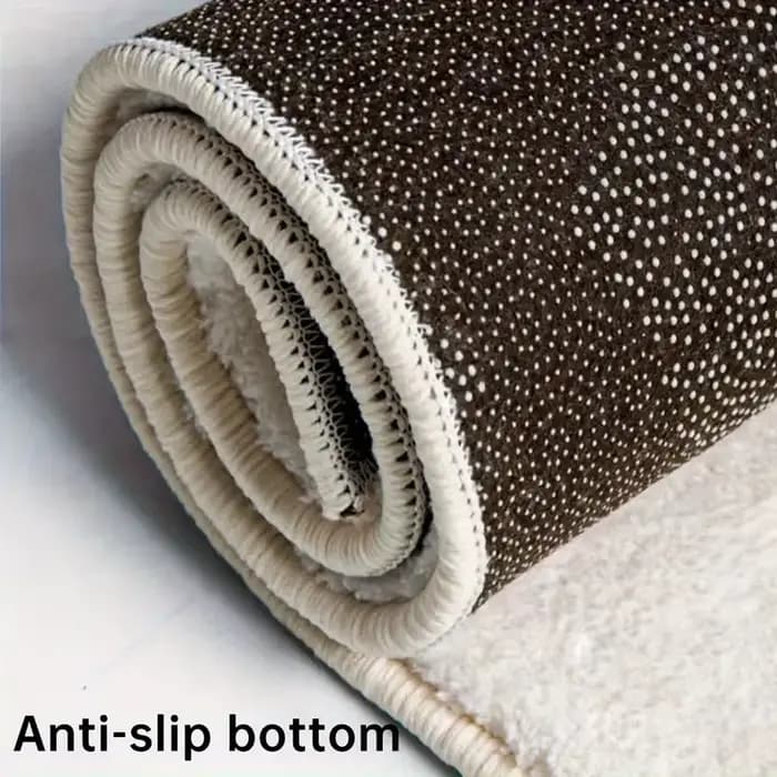 Tapis de salle de bain en Faux cachemire en peluche sur le thème océan