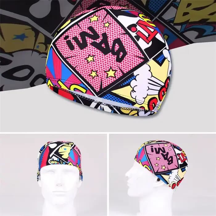 Bonnet de natation imprimé fleuri