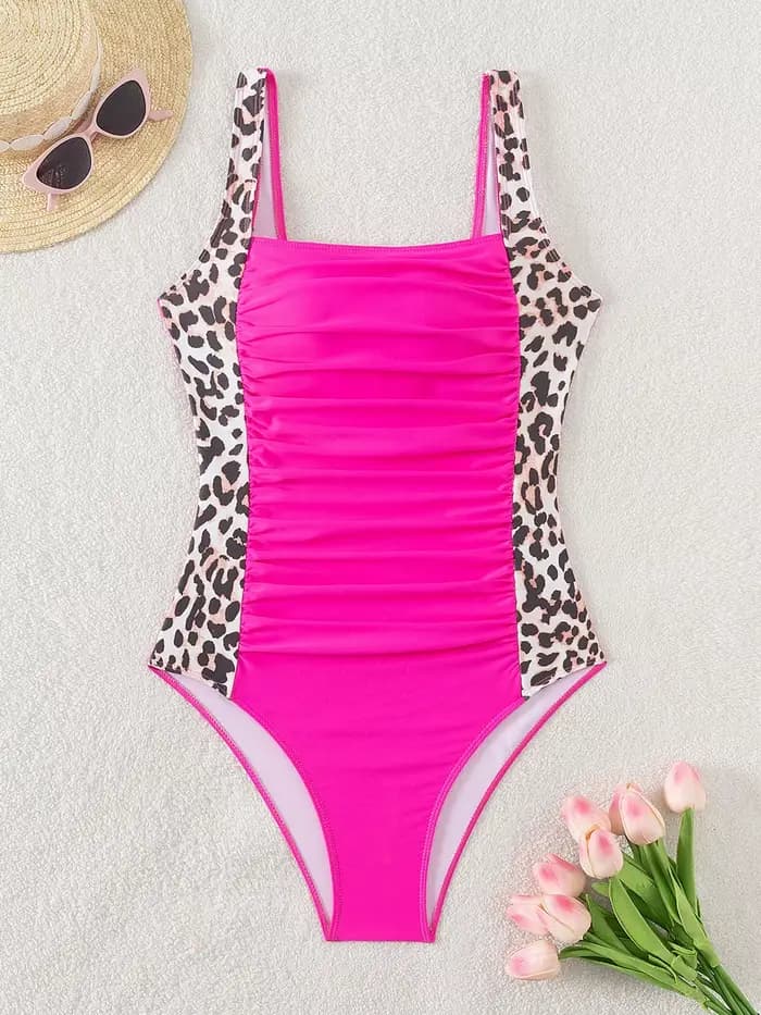 Léopard maillot de bain femmes 2026 une pièce mince maillots